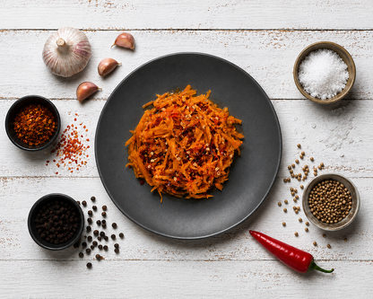 Hot Carrot Red Chilli Salad